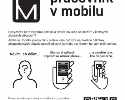 Sociální pracovník v mobilu