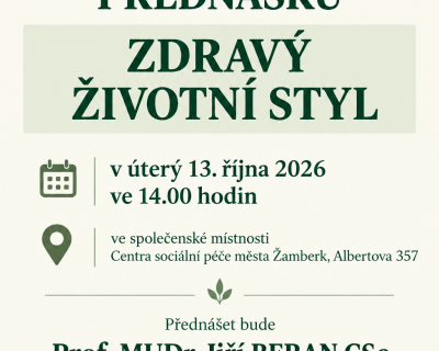 Přednáška: ZDRAVÝ ŽIVOTNÍ STYL