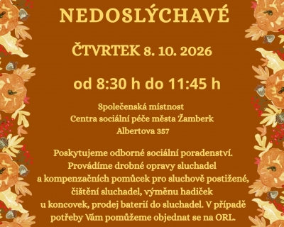 říjnová poradna pro nedoslýchavé