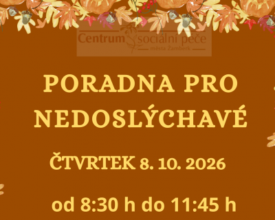 říjnová poradna pro nedoslýchavé